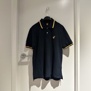 MCM Dark Blue Polo with Yellow Trim